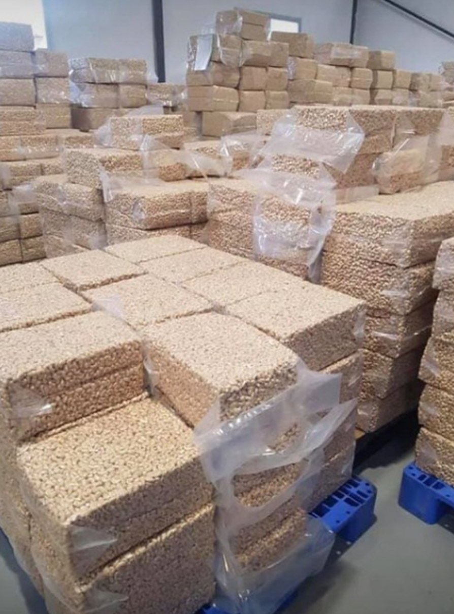 Finished Cashew Nut kernels packaged for export